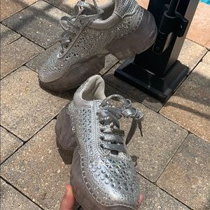 Rhinestone casual shoes